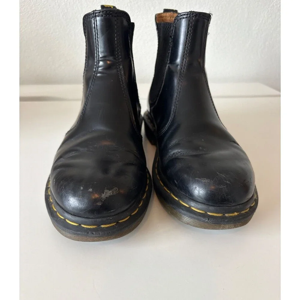 Dr Martens Chelsea Boots  2976 Unisex Mens 6 Women's 7 Black Boots